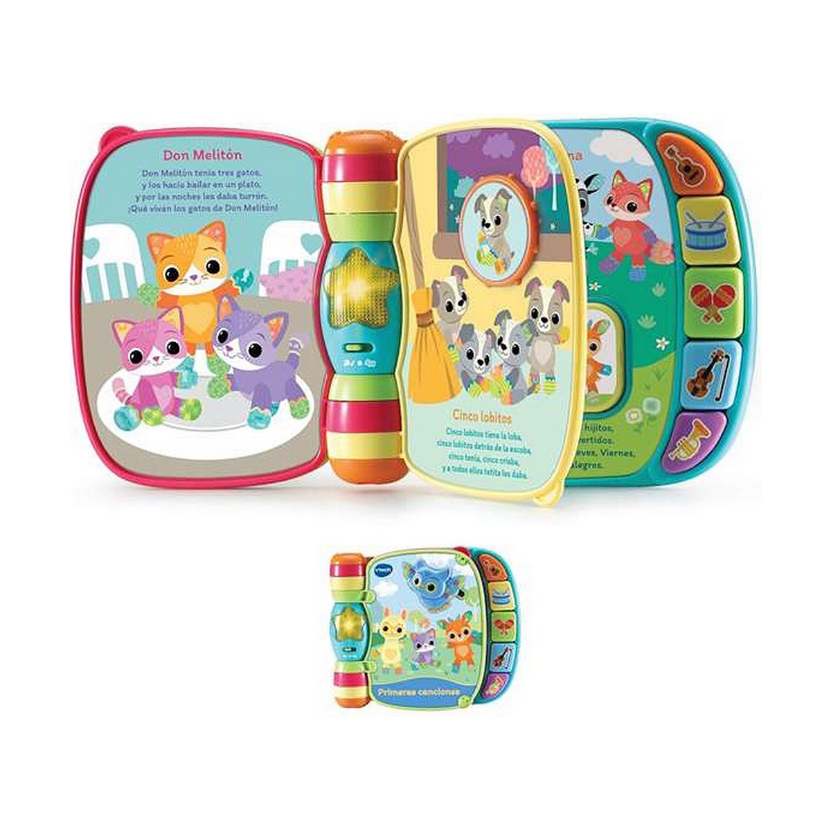 Giocattolo per bebè Vtech Libro musical primeras canciones. 19 x 22 x 4 cm
